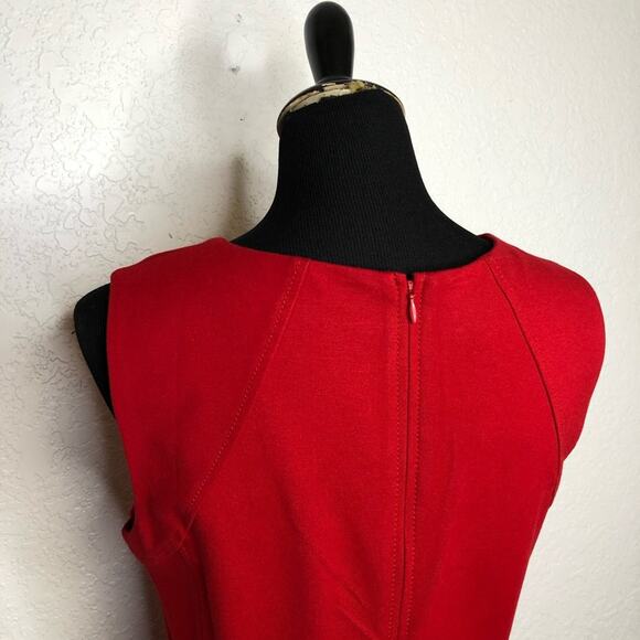 Talbots red sleeveless sheath dress size 6 NWT - Picture 9 of 14
